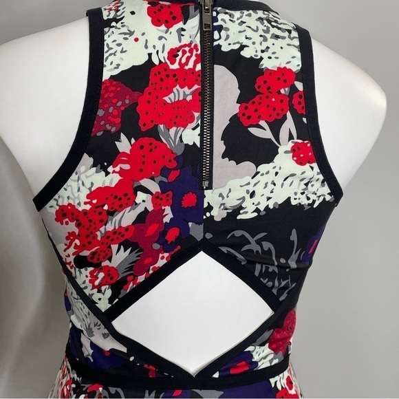 Parker Sleeveless Fit and Flare Congo Print Dress Small - Picture 7 of 9